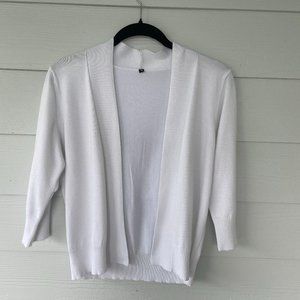 cropped summer white sweater